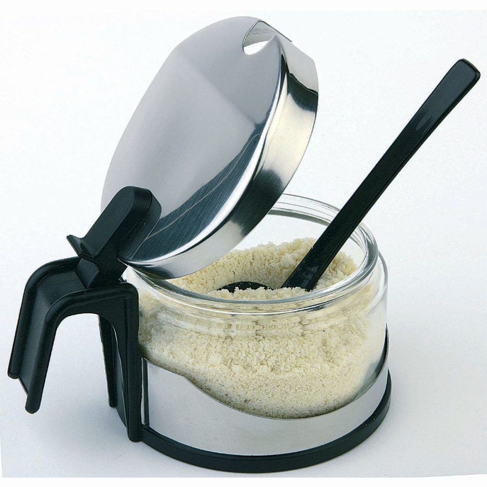 APS Parmesan-Menage ECONOMIC; 230 ml, 10.5x7.5 cm (ØxH); schwarz