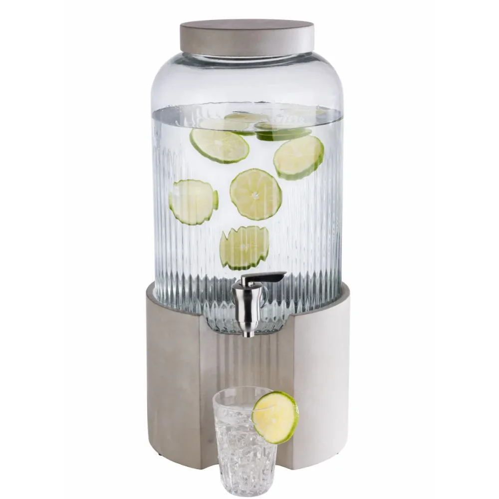 APS Getränkespender ELEMENT; 7000 ml, 22x45 cm (ØxH); grau/transparent