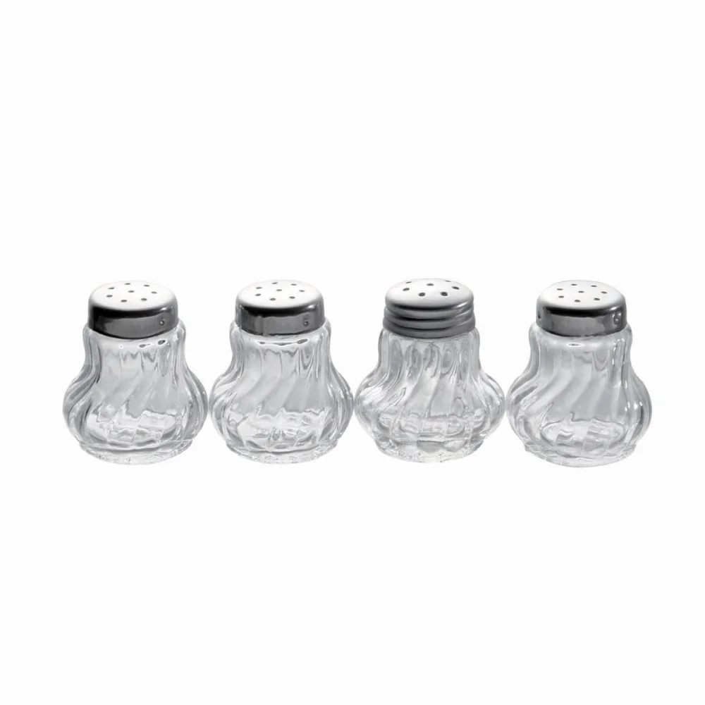 APS Ministreuer; 3.5x4 cm (ØxH); silber/transparent; 4 Stück / Pack