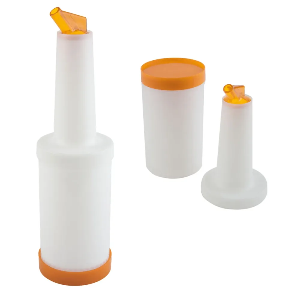 APS Dosier-/Vorratsflasche, Polypropylen; 850 ml, 9x33 cm (ØxH); orange