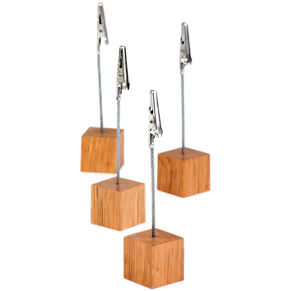 APS Kartenhalter; 2.5x2.5x12 cm (LxBxH); weiss; 4 Stück / Pack