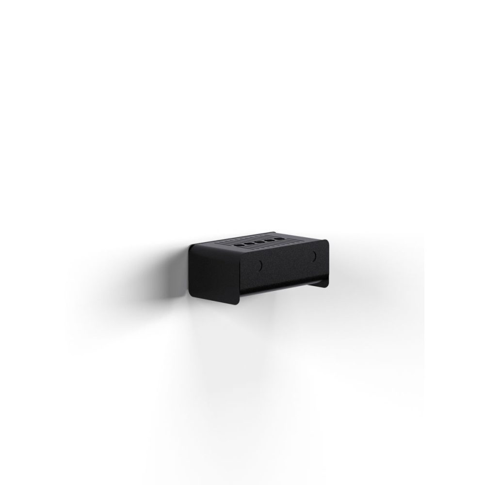 STIL CASA Wandaschenbecher Mall; 23.5x13.5x13.2 cm (BxHxT); schwarz; rechteckig