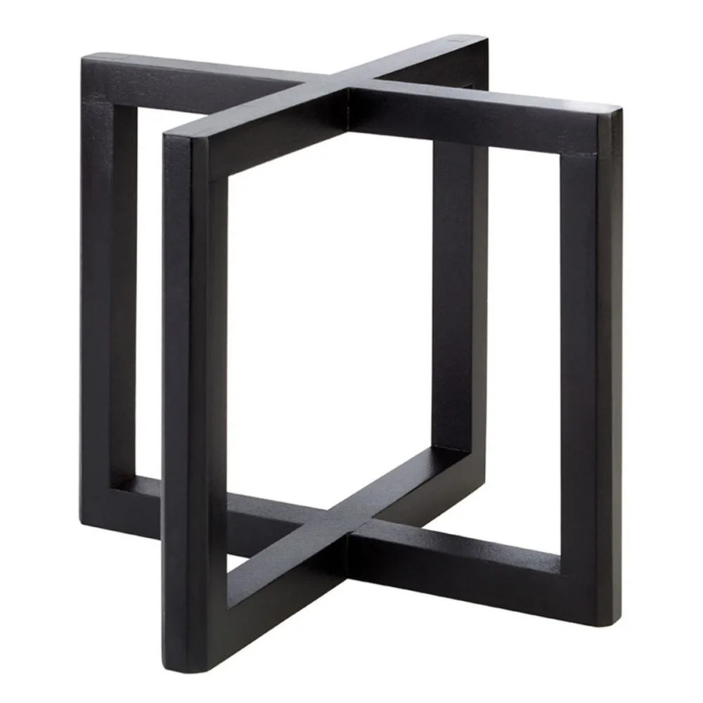 APS Buffetständer WOOD, Akazienholz; 20x20x17.5 cm (LxBxH); schwarz; quadratisch