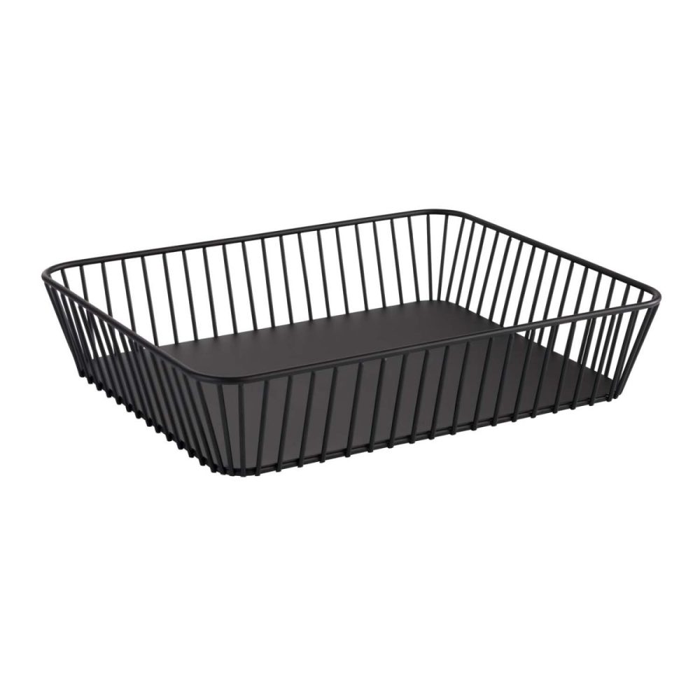 APS GN 1/2 Korb URBAN; GN 1/2, 32.5x26.5x7.5 cm (LxBxH); schwarz; rechteckig