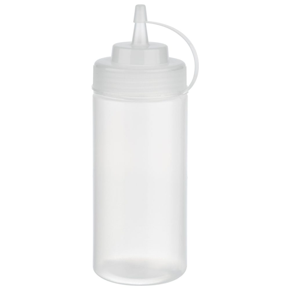APS Quetschflasche, 6er Pack; 490 ml, 7x7 cm (LxB); transparent; quadratisch; 6 Stück / Pack