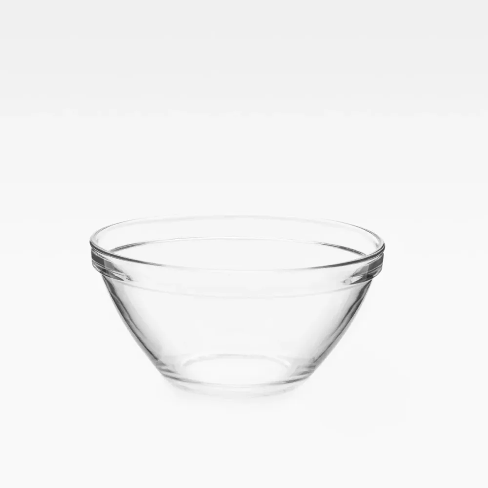 Bormioli Rocco Glasschale Pompei; 1060 ml, 17x17x17x8.5 cm (LxBxØxH); transparent; rund; 24 Stück / Pack