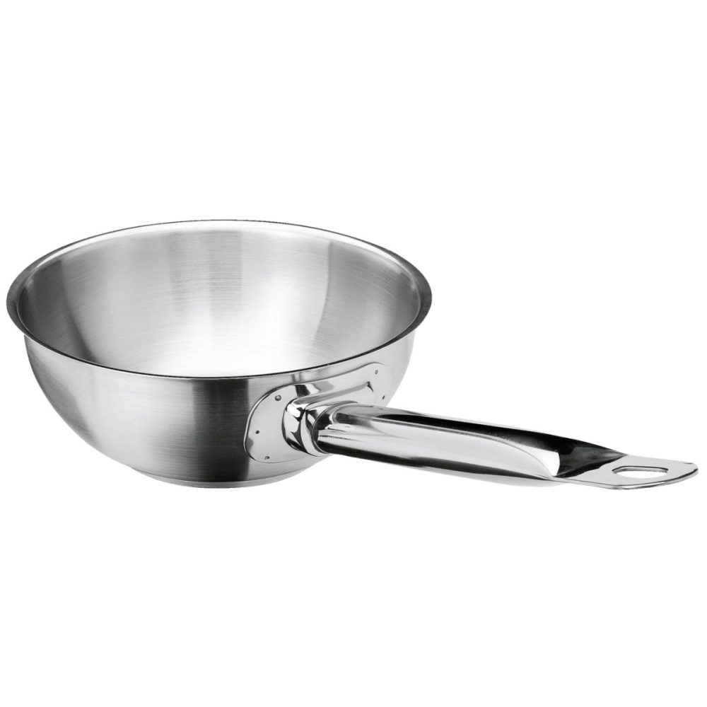 VEGA Sauteuse Professional ohne Deckel; 1200 ml, 16x7 cm (ØxH); silber; konisch