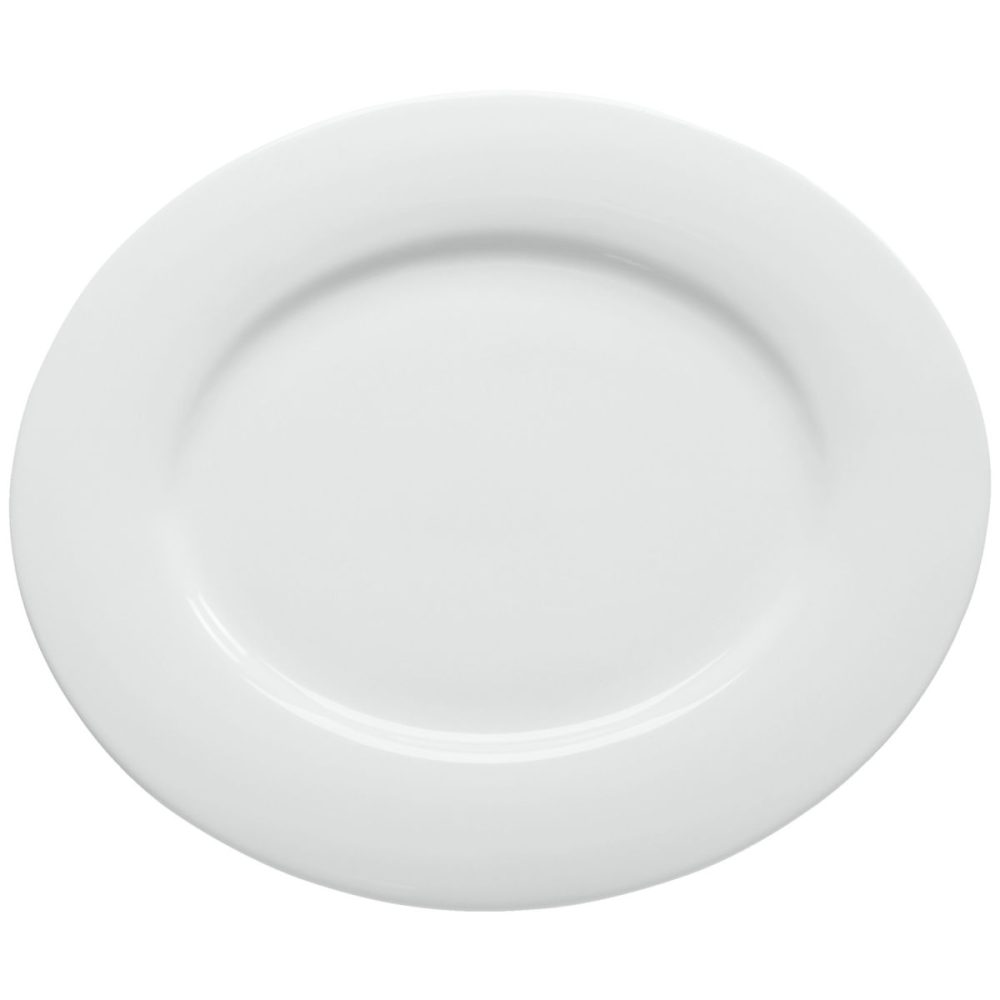 VEGA Platte Pallais oval; 27x23x2.5 cm (LxBxH); weiss; oval; 4 Stück / Pack