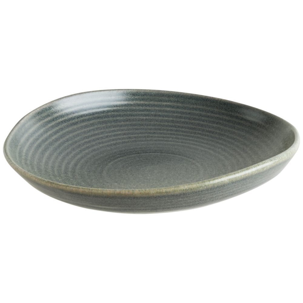 Bonna Teller tief Hornfels Ripple; 1000 ml, 26x5.3 cm (ØxH); grau; rund; 6 Stück / Pack