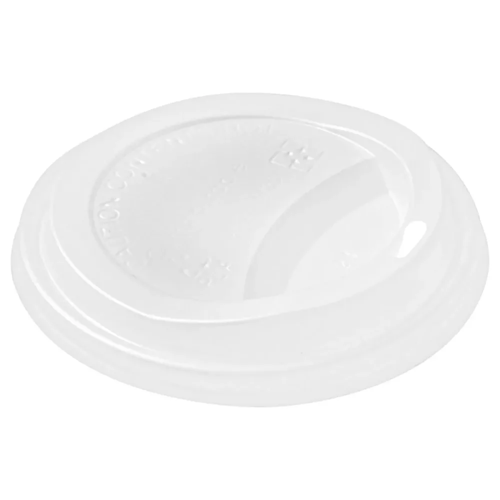DUNI Deckel für Zuckerrohr-Trinkbecher Eco IV; 9.3x1.9 cm (ØxH); weiss; 75 Stück / Pack