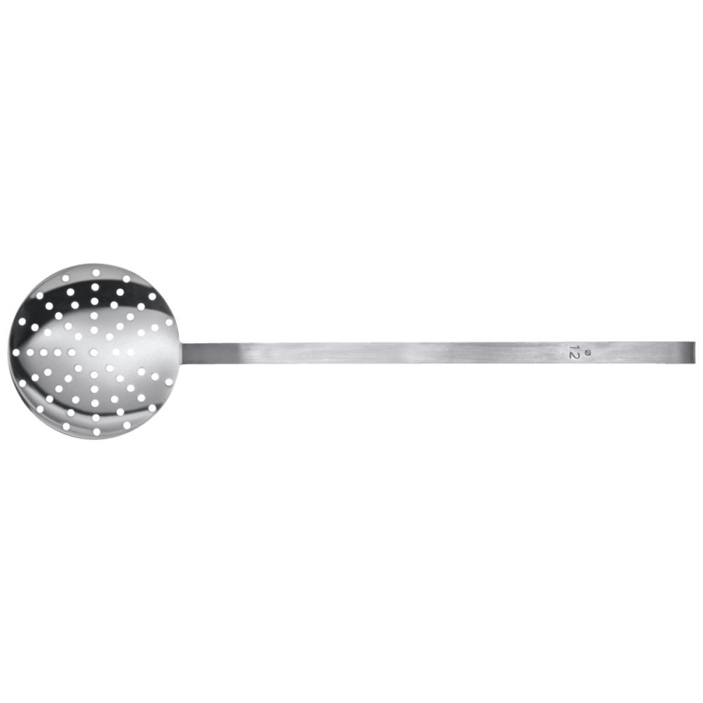 PULSIVA Schaumlöffel Valuo langstielig; 14 cm (Ø); silber