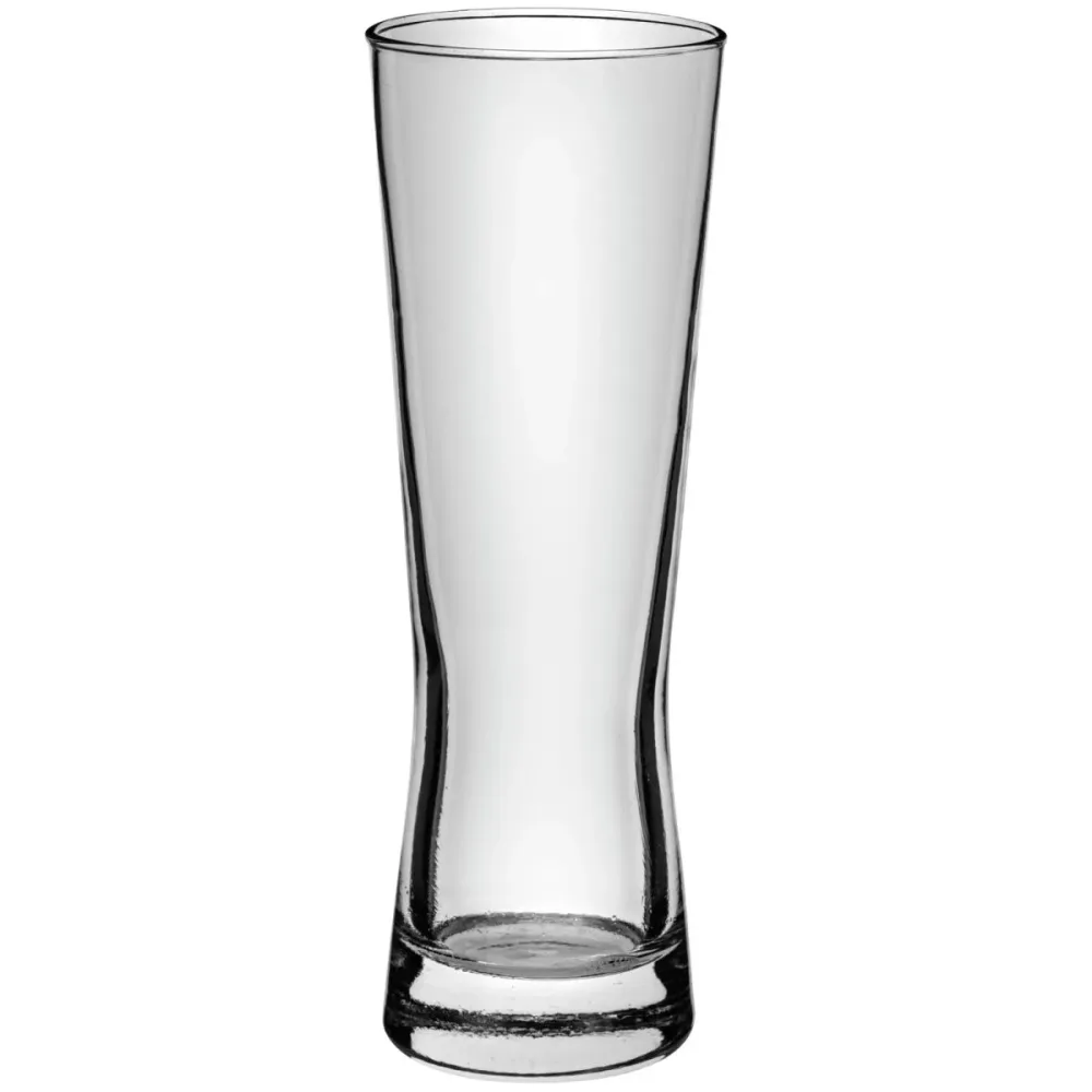 Borgonovo Weizenglas Monaco mit Eichstrich; 320 ml, 6.5x19 cm (ØxH); transparent; 0.25 l Eichstrich, 6 Stück / Pack