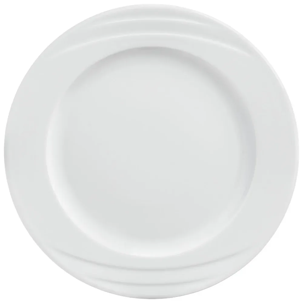 PULSIVA Teller Melody flach; 25.5 cm (Ø); weiss; rund; 6 Stück / Pack