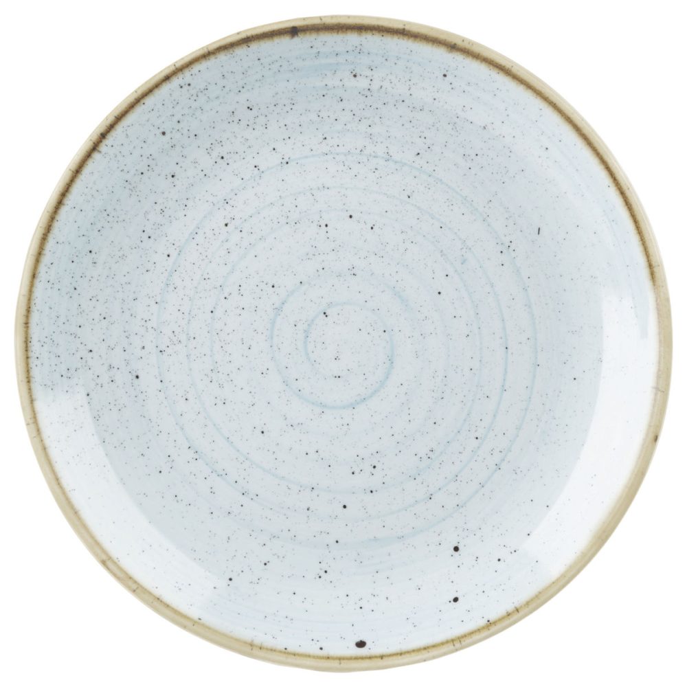 Churchill Teller flach Stonecast Duck Egg Coupe; 28.8 cm (Ø); hellblau/braun; rund; 12 Stück / Pack