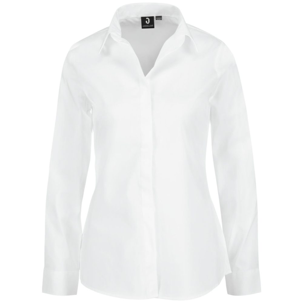 JOBELINE Damen Bluse Fiore Langarm; Kleidergrösse 38; weiss