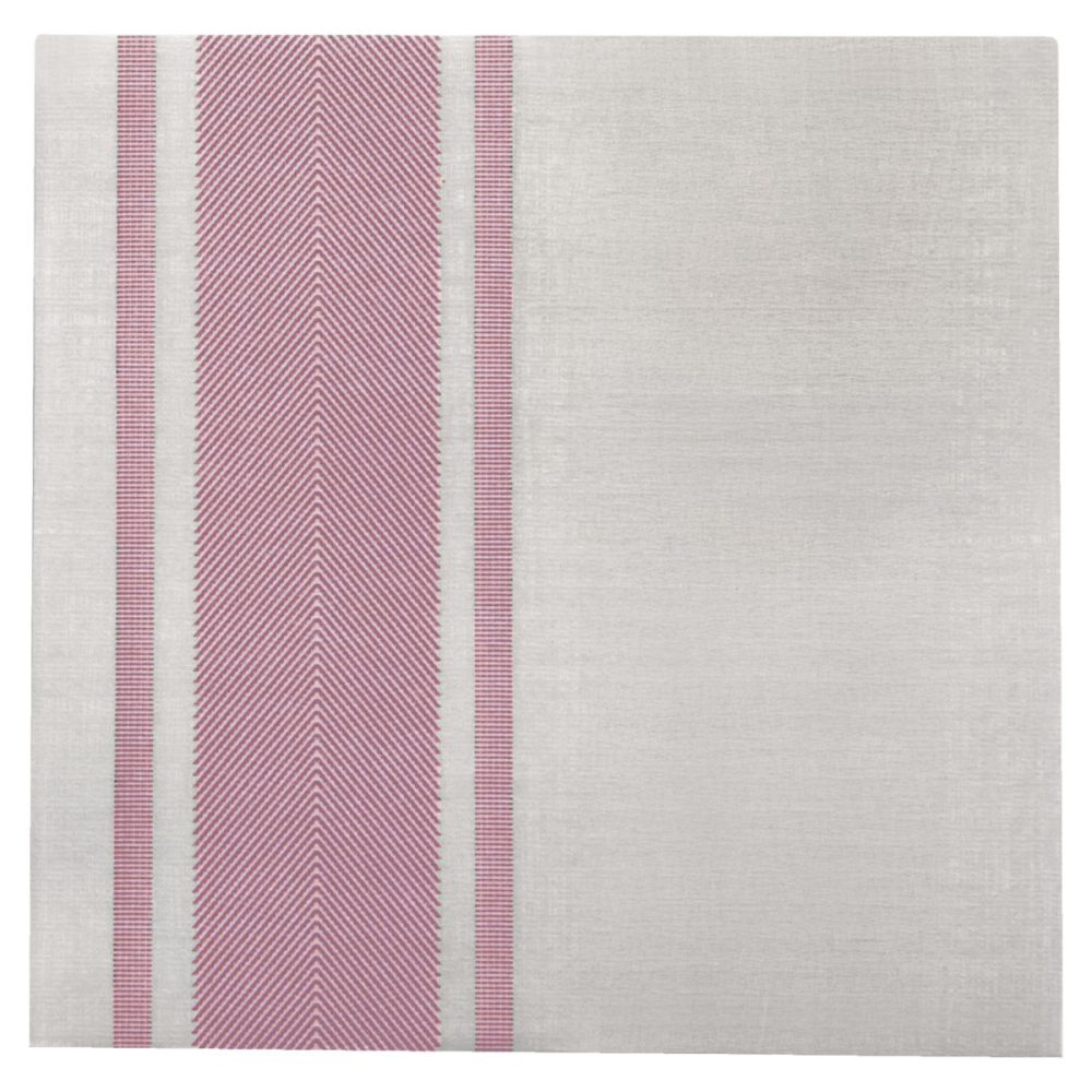 Ro.ial Serviette Auris Airlaid; 40x40 cm (BxL); taupe/bordeaux; 50 Stück / Pack