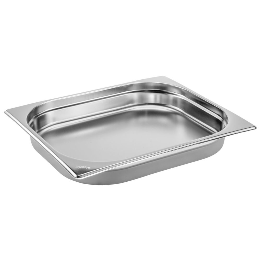 PULSIVA GN-Behälter 1/2 Basic; GN 1/2, 2400 ml, 32.5x26.5x4 cm (LxBxT); silber