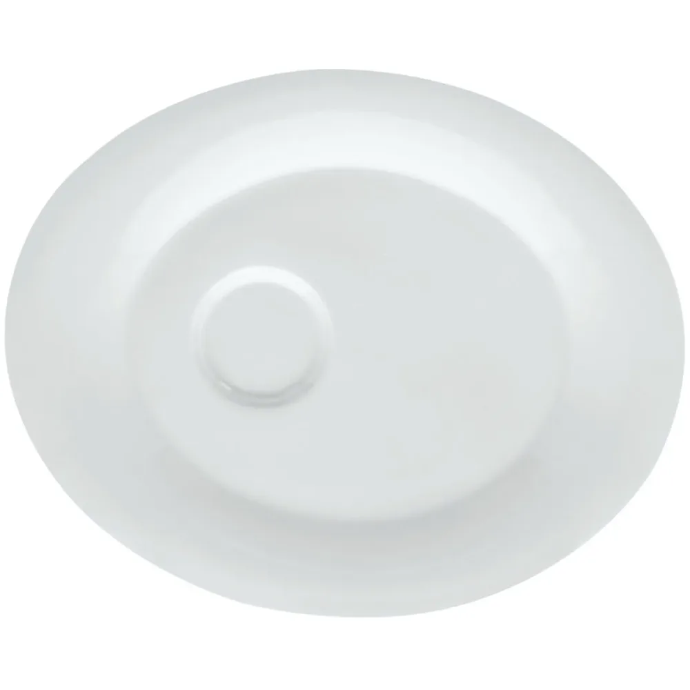 VEGA Kombi-Untertasse Pallais; 23.5x19 cm (LxB); weiss; oval; 6 Stück / Pack