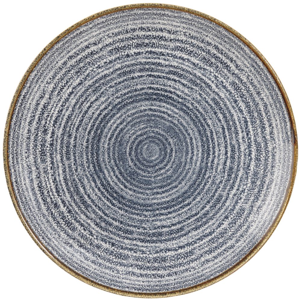 Churchill Teller flach Studio Prints Slate Blue Coupe; 21.7 cm (Ø); blau/braun; rund; 12 Stück / Pack