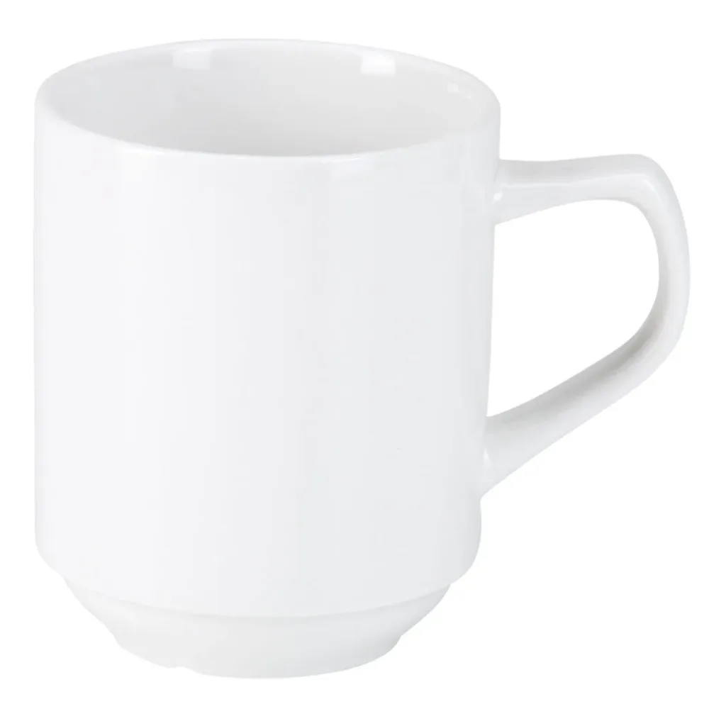 PULSIVA Kaffeebecher Rondon; 310 ml, 8x10 cm (ØxH); weiss; rund; 6 Stück / Pack