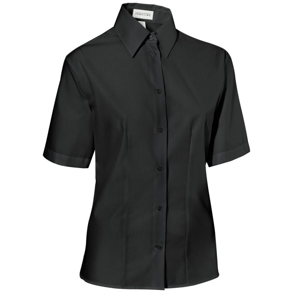 JOBELINE Damenbluse Filipa Halbarm; Kleidergrösse 50; schwarz