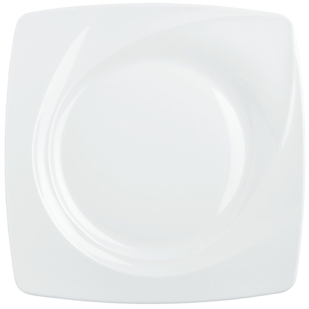 VEGA Teller flach Vilano; 23x23 cm (LxB); weiss; quadratisch; 6 Stück / Pack