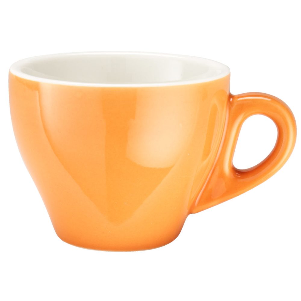 PULSIVA Kaffeetasse Joy 2.0; 200 ml, 9x7 cm (ØxH); orange; rund; 6 Stück / Pack