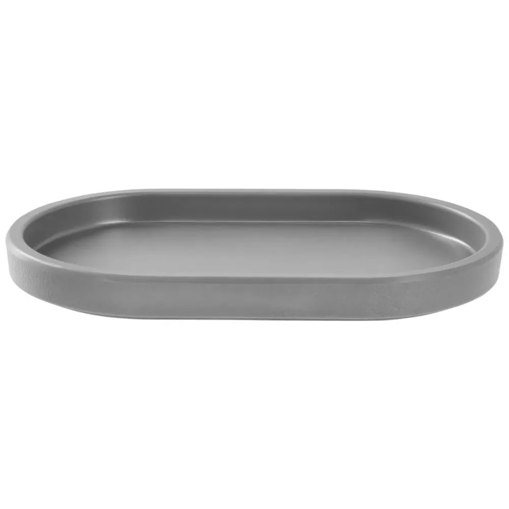 VEGA Teller flach Kanas oval; 17.5x10.8x1.8 cm (LxBxH); grau; oval; 6 Stück / Pack