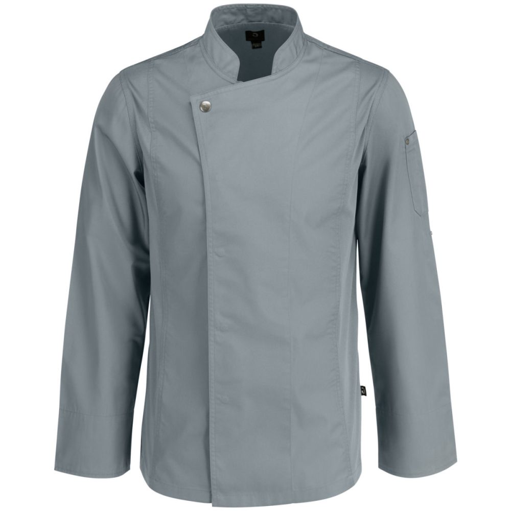 JOBELINE Herren Kochjacke Carter Langarm; Kleidergrösse 44; grau