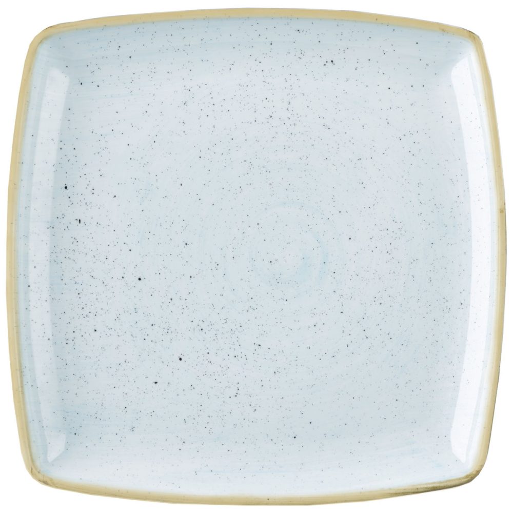 Churchill Platte tief Stonecast Duck Egg quadratisch; 26.8 cm (B); hellblau/braun; quadratisch; 6 Stück / Pack