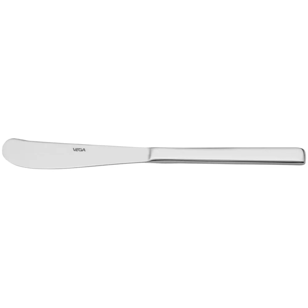 VEGA Buttermesser Decaso; 17.3 cm (L); silber, Griff silber; 12 Stück / Pack