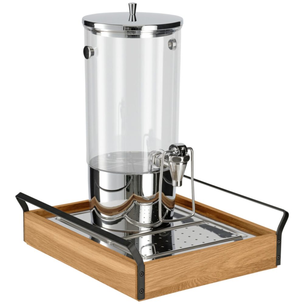 VEGA Saftspender Esino einfach 1/2; 35.4x38.6x42 cm (LxBxH); eiche/schwarz/edelstahl