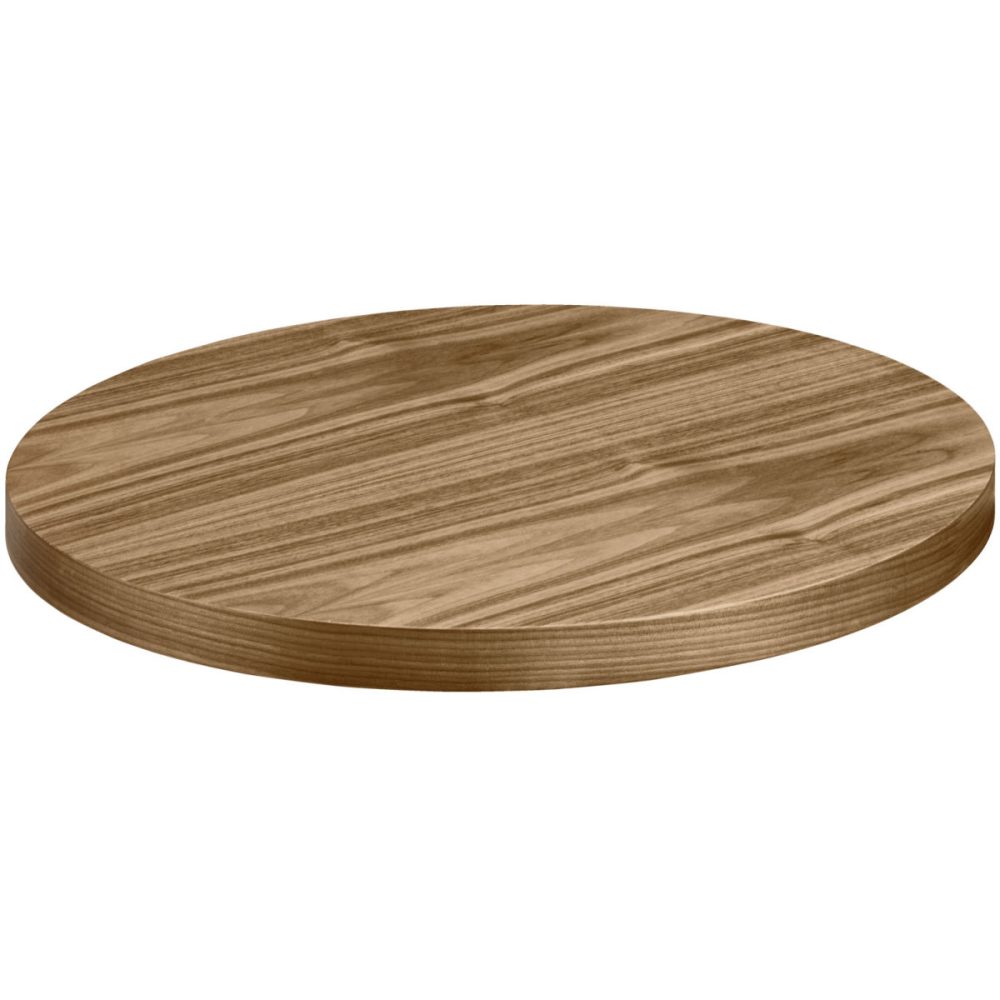 VEGA Indoor-Tischplatte Sumba rund; 80 cm (Ø); walnuss natur; rund