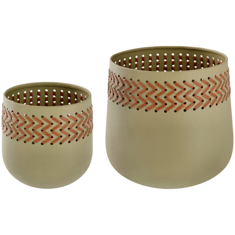 VEGA Übertopf-Set Abrama; 16x16 cm (ØxH); salbei