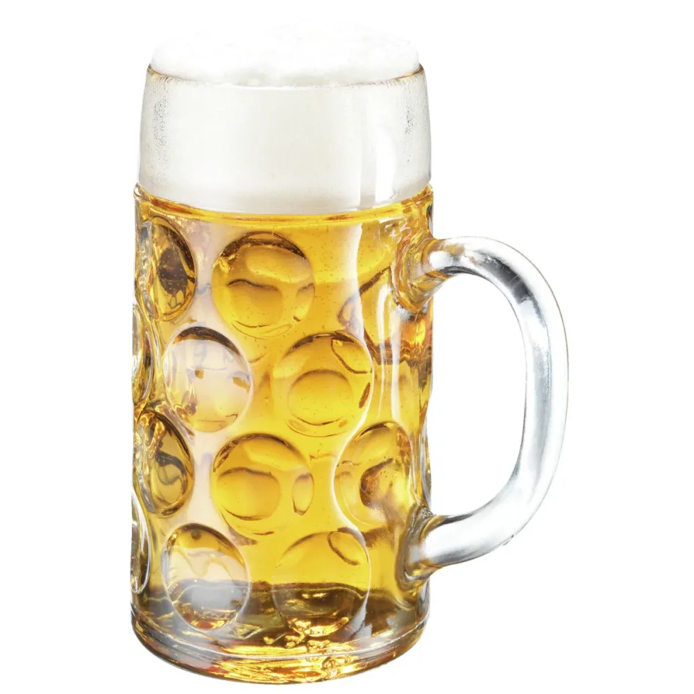 Stölzle Masskrug mit Eichstrich; 640 ml, 7.6x16 cm (ØxH); transparent; 0.5 l Eichstrich, 6 Stück / Pack