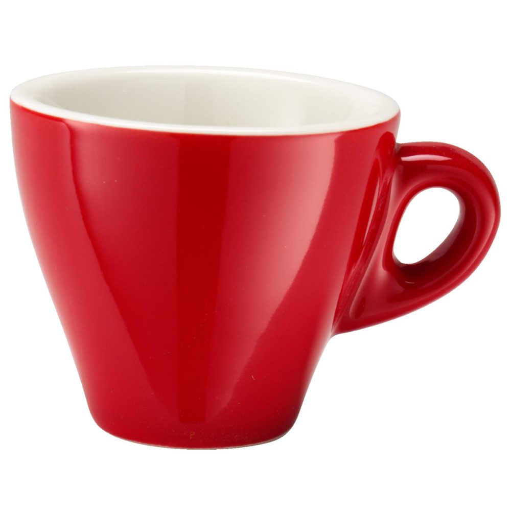 PULSIVA Espressotasse Joy 2.0; 80 ml, 6.5x5.8 cm (ØxH); rot; rund; 6 Stück / Pack