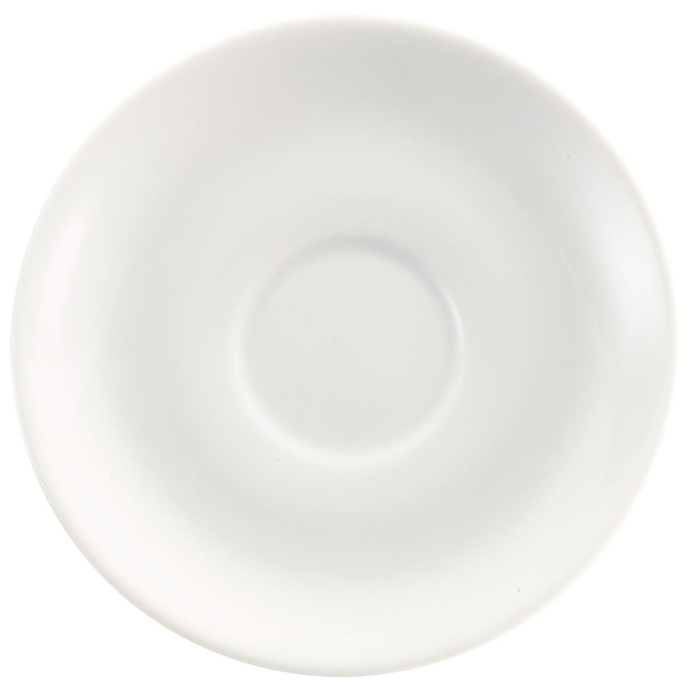 PULSIVA Milchkaffee-Untertasse Joy 2.0; 16.5 cm (Ø); weiss; rund; 6 Stück / Pack