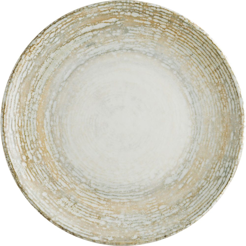 Bonna Teller flach Patera; 25 cm (Ø); weiss/beige; rund; 12 Stück / Pack