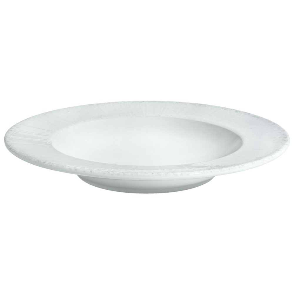 VEGA Teller tief Caju mit Fahne; 300 ml, 23 cm (Ø); weiss/grau; rund; 6 Stück / Pack