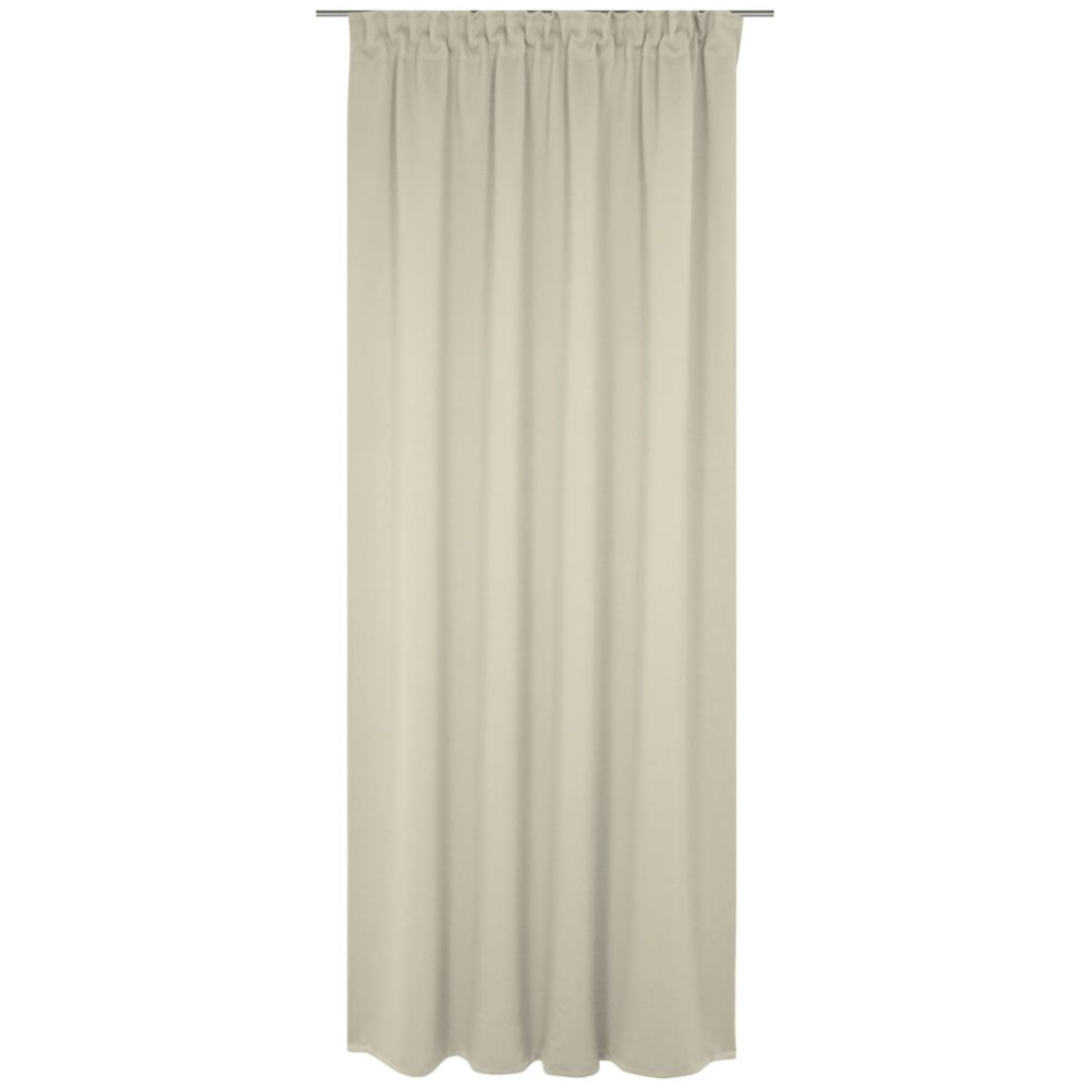 ERWIN M. Blickdichter Vorhang Opal; 132x175 cm (BxH); beige