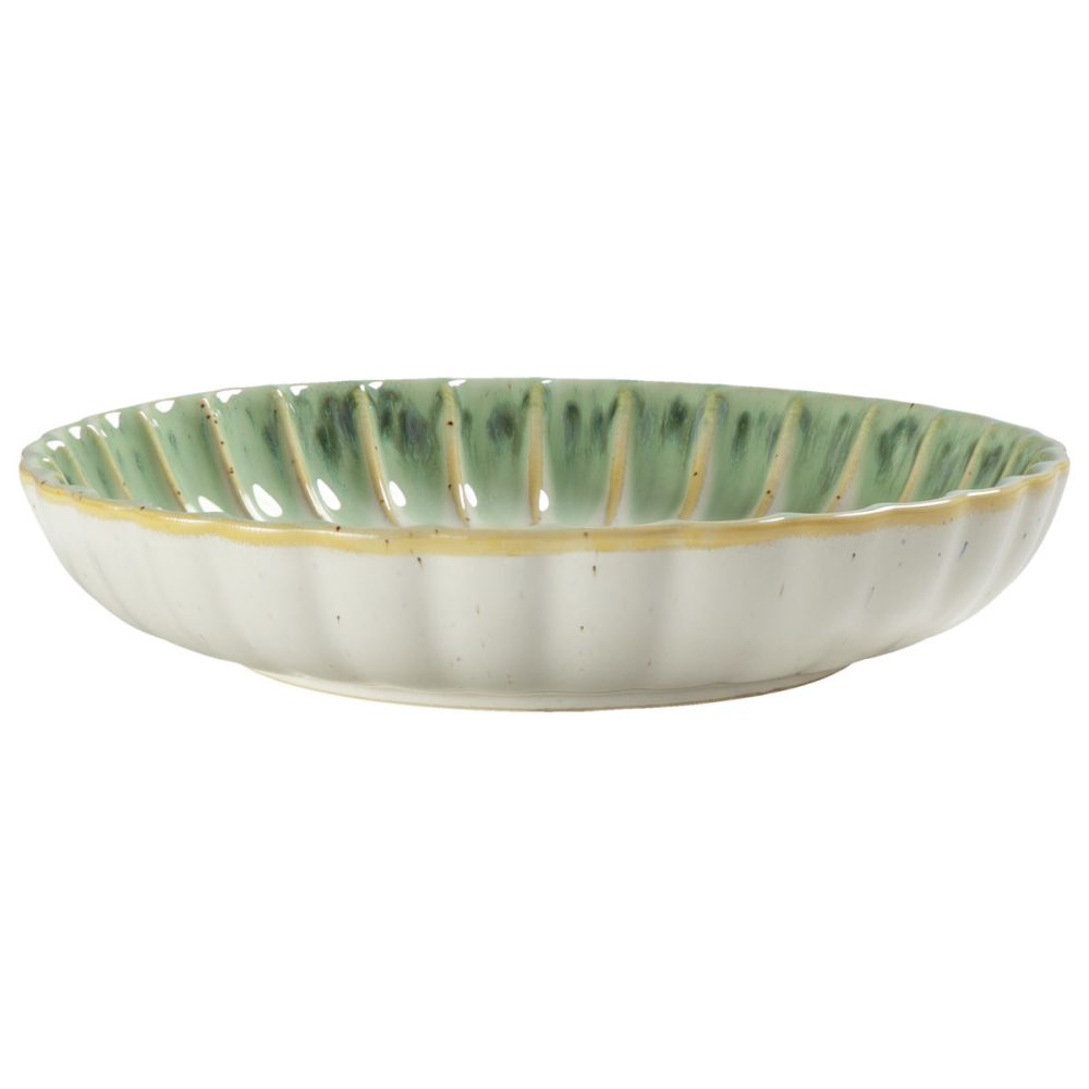 VEGA Teller tief Flora; 300 ml, 23x4.6 cm (ØxH); grün/beige; rund; 4 Stück / Pack