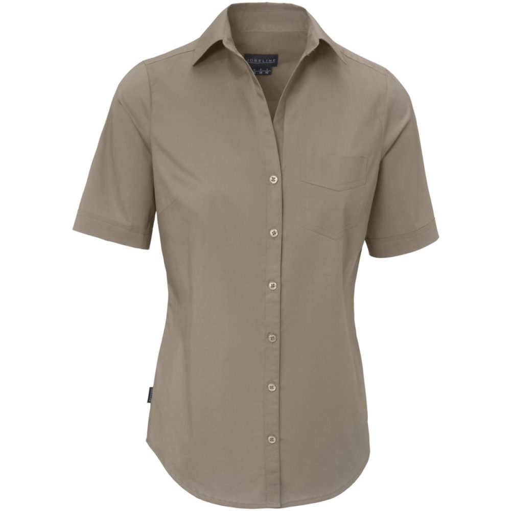 JOBELINE Damenbluse Kim Halbarm; Kleidergrösse 44; taupe