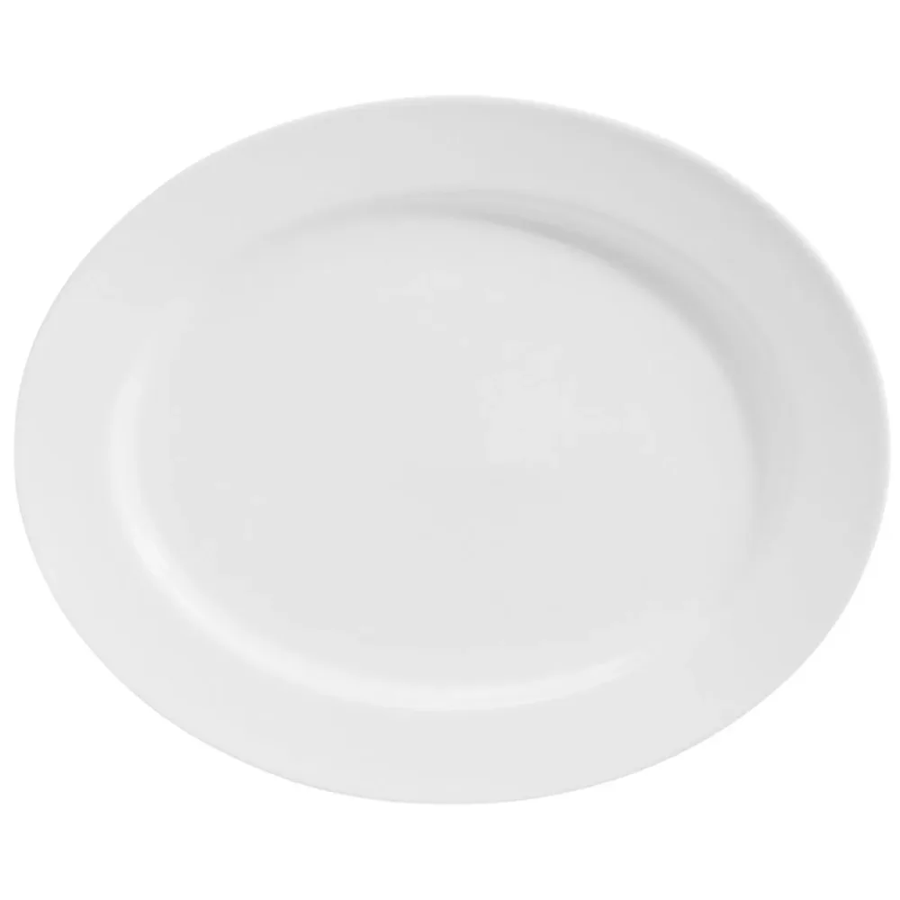 VEGA Platte Base oval; 29x23.5x3 cm (LxBxH); weiss; oval; 6 Stück / Pack