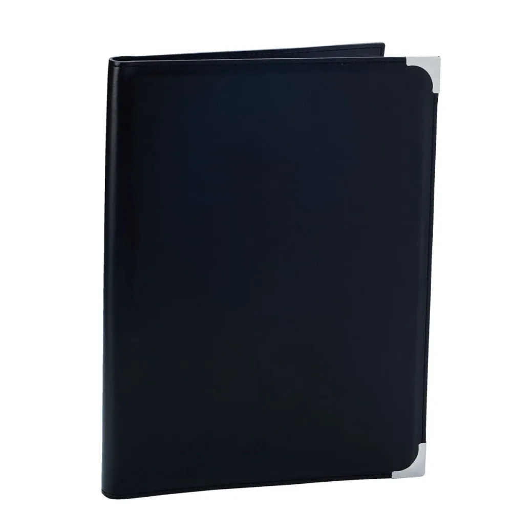 PULSIVA Speisekarte Hesa DIN A5; DIN A5, 19x24.5 cm (BxH); schwarz/silber