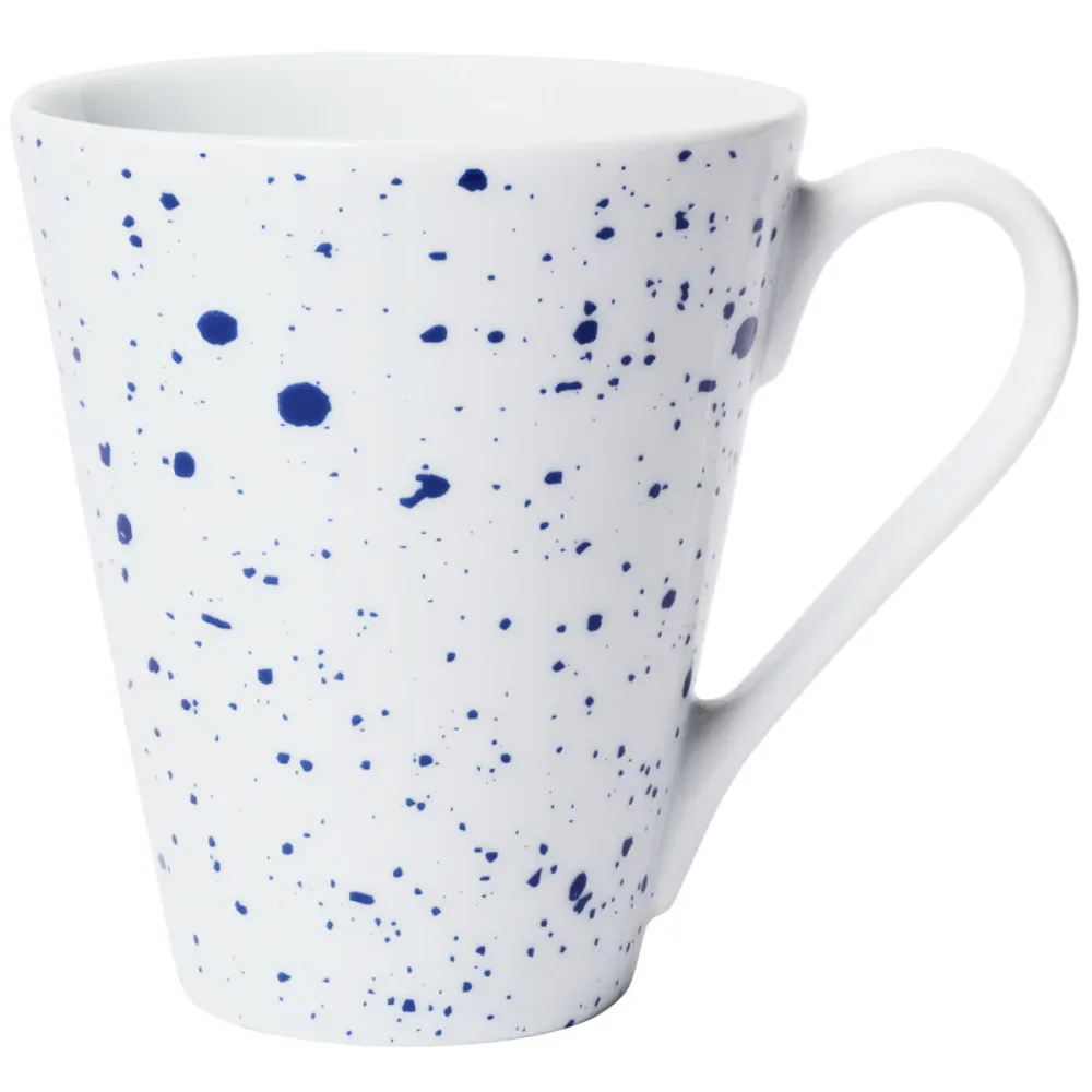 VEGA Becher Mixor gepunktet; 280 ml, 8.7x10 cm (ØxH); weiss/blau; rund; 6 Stück / Pack