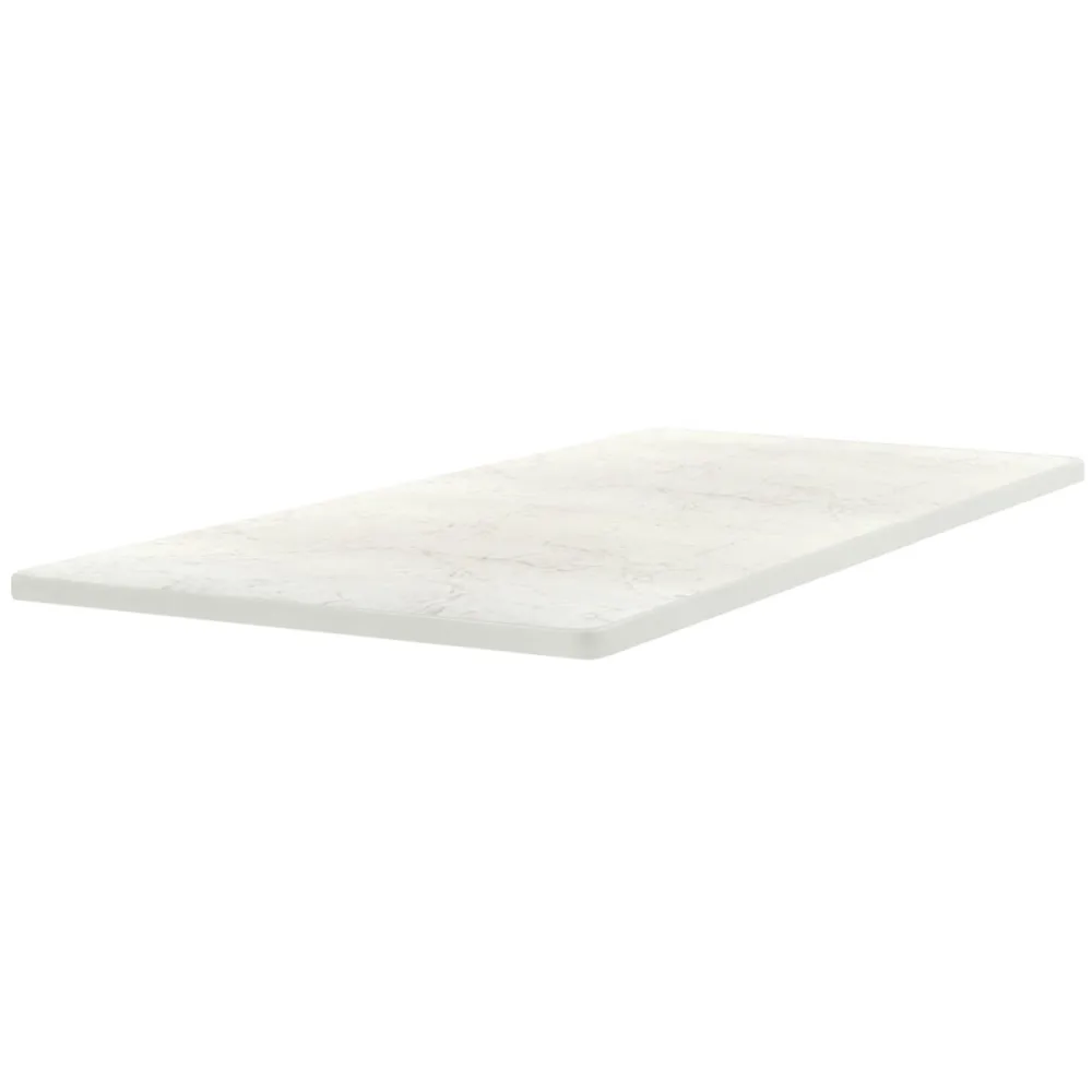 PULSIVA Tischplatte Sevelit rechteckig; 115x70 cm (LxB); weiss; rechteckig