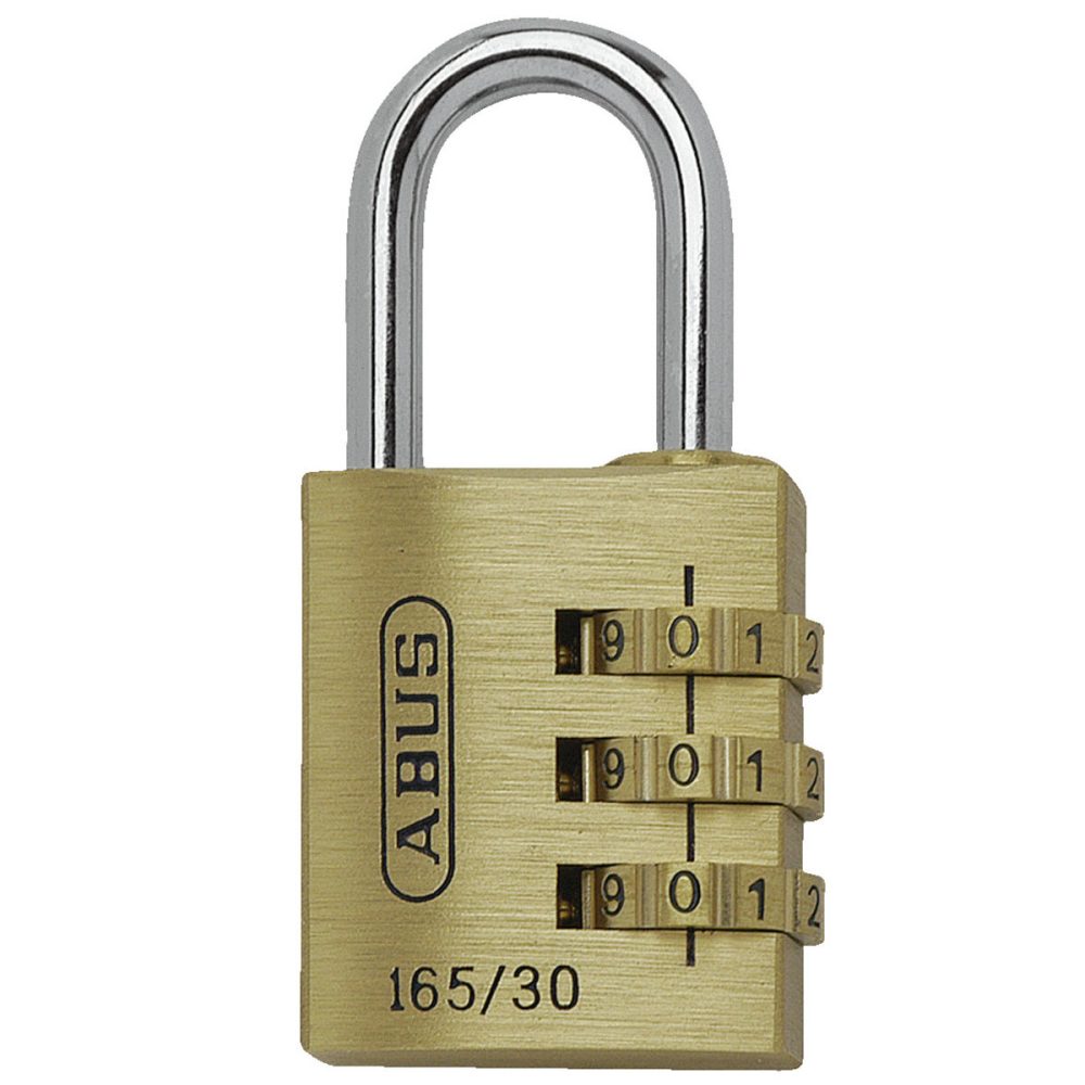 ABUS Zahlenkombinationsschloss; 3.1x1.5x6.5 cm (BxTxH); gold
