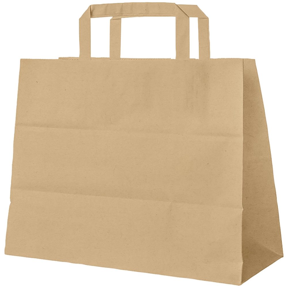 WIMEX Tragetasche Paper; 13000 ml, 32x16x27 cm (LxBxH); braun; 250 Stück / Pack