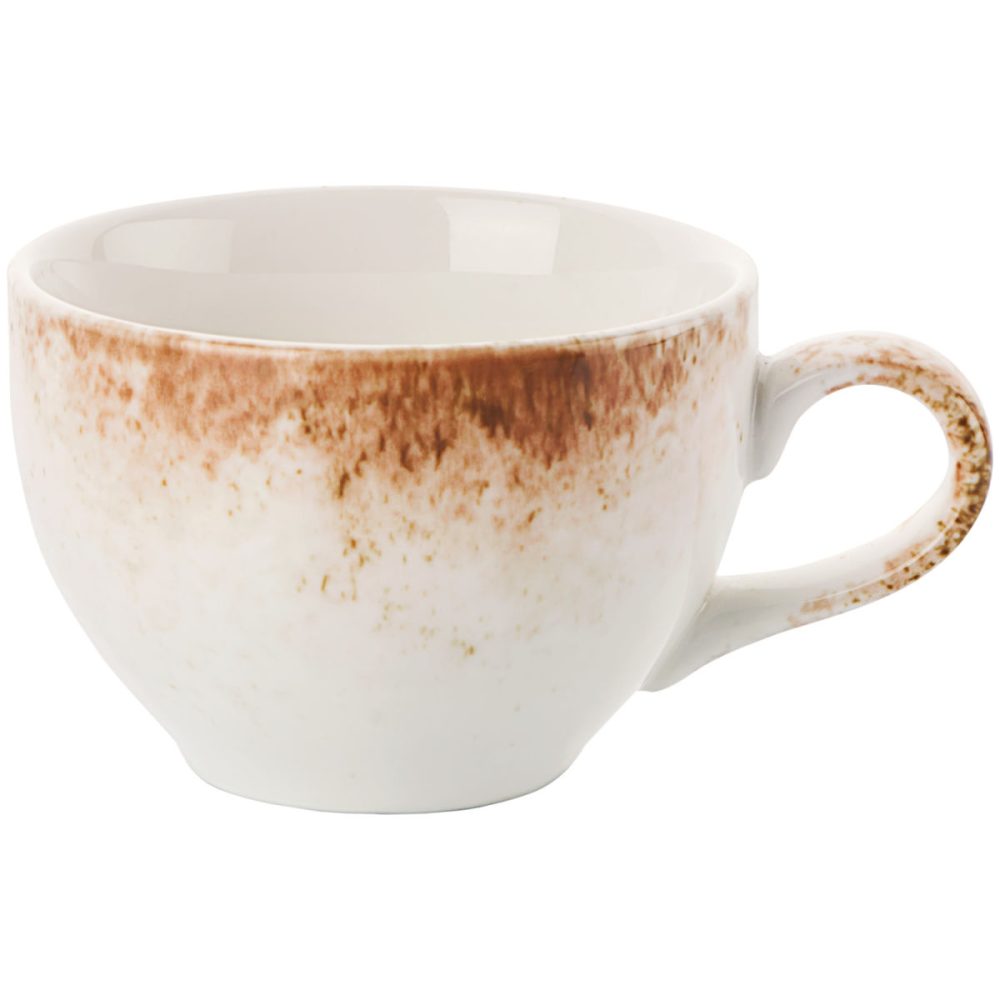 VEGA Kaffee-Obertasse Purior; 200 ml, 8.5x6 cm (ØxH); weiss/braun; rund; 6 Stück / Pack