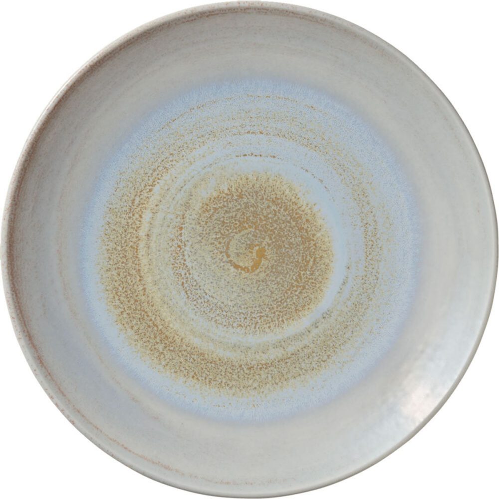 HEART&SOUL Teller flach Perfect Match coup Breeze; 30.1x3.2 cm (ØxH); gold/hellblau/weiss; rund; 6 Stück / Pack